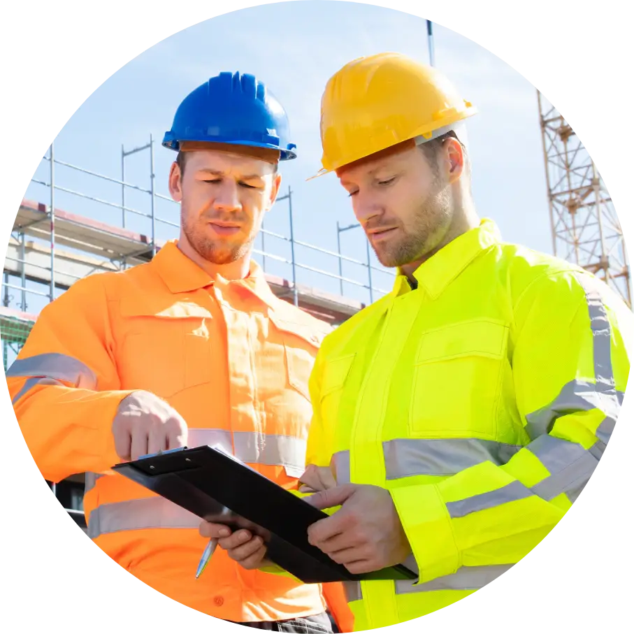 TESS circular construction team work